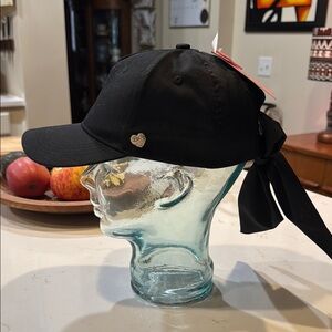 Juicy Couture Black Cap with Bow Accent